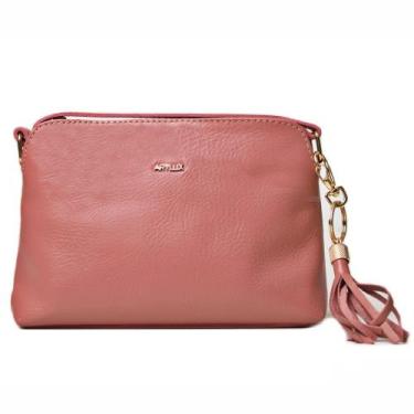 Imagem de Bolsa Transversal Couro Artlux 9045, Rose