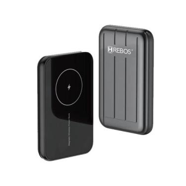 Imagem de Carregador Portátil 10000mah Indução Magnético Power Bank Bateria Exte