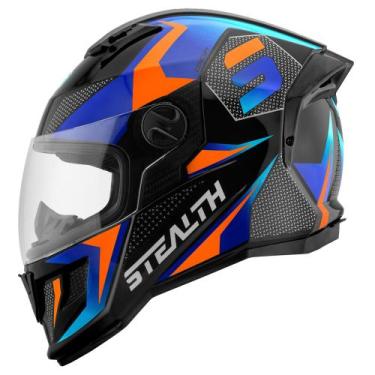 Imagem de Capacete Fechado Pro Tork Stealth Concept Brilhante, Azul, 56