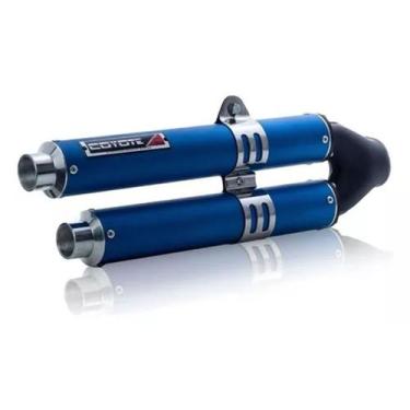 Imagem de Escape Coyote Competition Colorido - Cg 150 Titan Sport , Azul