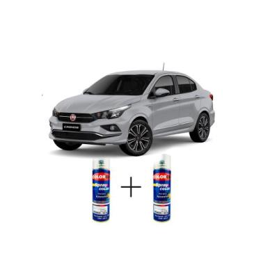Imagem de Spray automotivo prata bari fiat + spray verniz 300ml - Sherwin Willia