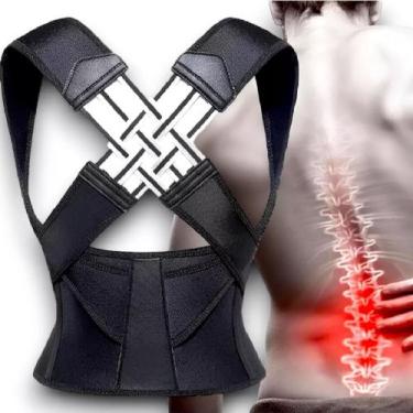 Imagem de Colete Corretor de Postura de Compressão Alinha Coluna e Melhora Dores