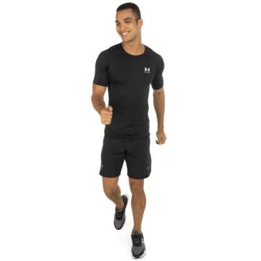 Imagem de Camiseta de Compressão Under Armour HG, GG, Preto