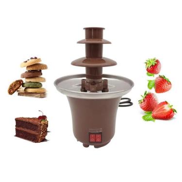 Imagem de Electirc chocolate derretimento com fonte elétrica de aquecimento fond
