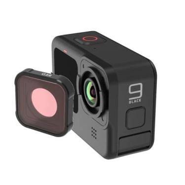 Imagem de Filtro Lente Mergulho Vermelho para GoPro 13/12/11/10 e 9 Black - Shoo