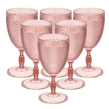 Imagem de Kit de 6 Taças Bico de Jaca de Acrílico (Rose)