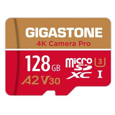Imagem de Gigastone Cartão micro SD de 128 GB, aplicativo de corrida A2 V30 para smartphone, câmera 4K Pro, para GoPro e câmera esportiva, compatível com Nintendo-Switch, vídeo UHD 4K e jogos de alta velocidade
