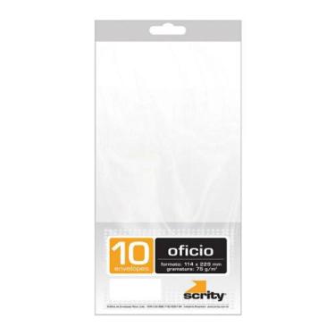 Imagem de Pacote de Envelopes 114x229 75g com 10 Unid. COF140 - Scrity