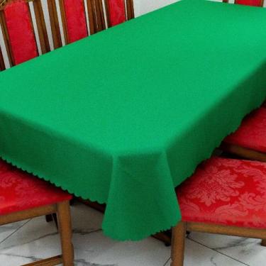 Imagem de Toalha de Mesa Natalina 6 Lugares 2,00m x 1,40m Oxford Estampado - BEM