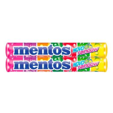 Imagem de Kit 2 Balas Mentos Novo Rainbow 37,5g