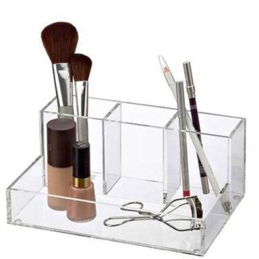 Imagem de Organizador Pincel Maquiagem Make batom blush Pincel Em Acrílico - Acr