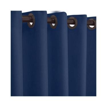 Imagem de Cortina Blackout 2,80 X 2,50 Corta Luz Bloqueia Calor - Admirare, Azul
