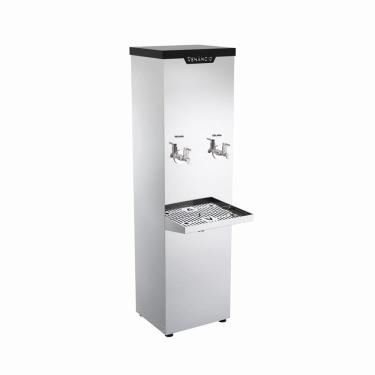 Imagem de Bebedouro Industrial Refrigerado Inox De Coluna 25L 2 Torneiras Geladas 220V BI25L