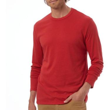 Imagem de Kit 3 Blusas Masculinas Manga Longa Camiseta Básica Frio - Vesttuario,