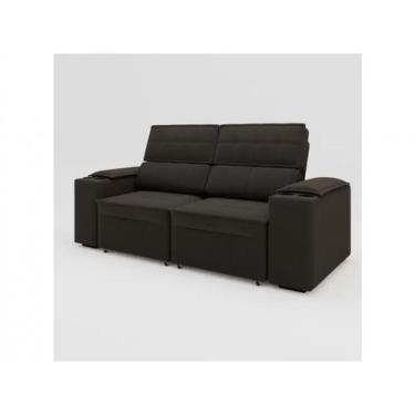Imagem de Sofá Premium Retrátil/Reclinável 2,08m - Molas Ensacadas - Entrega em 