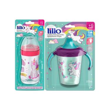Imagem de Kit Copo Caneca Antivazamento Aprendizado 207ml Magia Lillo mais Mamad