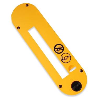 Imagem de Acessórios de serra de mesa DWE7402DI Placa de garganta Dado serve para serra de mesa DeWalt de 25 cm, lâminas Dado para serra de mesa DeWalt DWE7490, DWE7491, DWE7491RS, DWE7492 (amarelo, 1 peça)