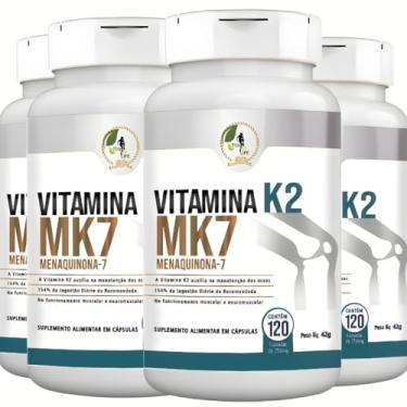 Imagem de KIT C/4 Un. Vitamina K2 350mg 120 Cápsulas Fits Life