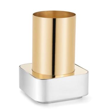 Imagem de Base Prata e Vaso Alto Fragmentos Gold24K - St James