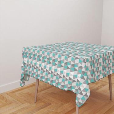 Imagem de Toalha De Mesa Quadrada 4 Lugares Tecido Oxford Escandinavo Tifany TL1