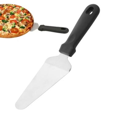 Imagem de Casca de pizza,Pá de pizza - Pá giratória para casca de pizza - Pá giratória de espátula de pizza de aço inoxidável para assar pão, torneamento de torta de pizza