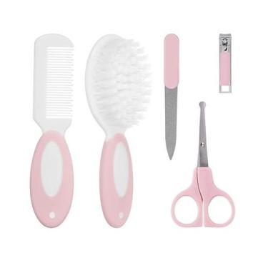 Imagem de Kit Cuidados Higiene Bebe Pente E Escova E Kit Manicure Bebê - Buba, R