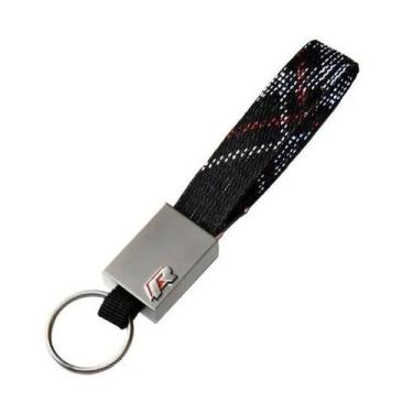 Imagem de Chaveiro Lona R Line (R) Preto Luxo Premium Automotivo  - Sterk 