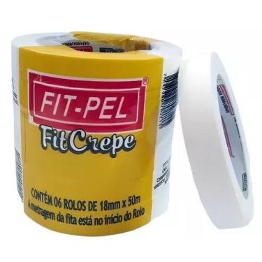 Imagem de Fita Crepe Fit-Pel - 18 mm x 50 m