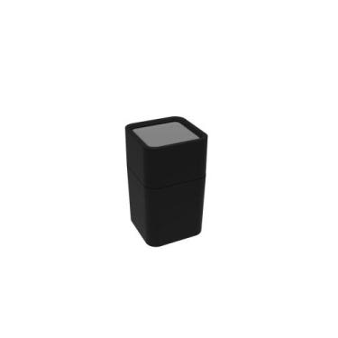 Imagem de Porta Algodão Cotonete Treco Acessorio Preto 1un - SOPRANO