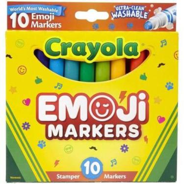 Imagem de Crayola Canetinhas Carimbos Emoji Laváveis