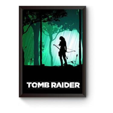 Imagem de Quadro Arte Game Tomb Raider Poster Moldurado - Fanarte