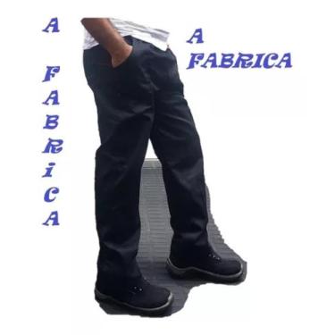 Imagem de Calça de Brim 100% Algodão Obras - A Fabrica Maquinas, Preto, P