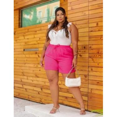 Imagem de Shorts Bermuda Plus Size Duna Moda Grande Tecido Leve G1 G2 G3 - On.sh