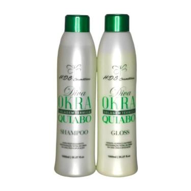 Imagem de Escova Progressiva Quiabo Diva 1Litro