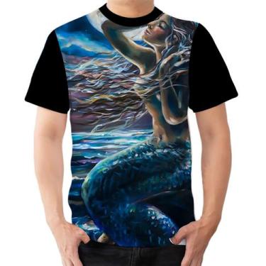 Imagem de Camiseta Camisa Ads  Sereia Mar Concha Calda de sereia 2 - Fabriqueta,