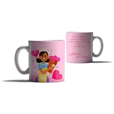Imagem de Caneca Personalizada Dia das Mães Versiculos Biblicos Gospel - Enjoy S