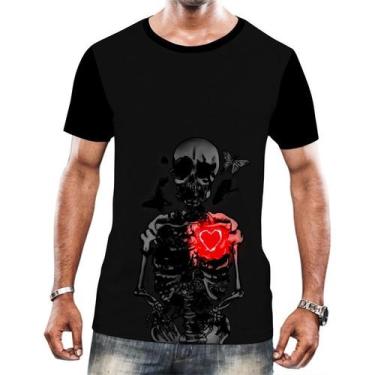 Imagem de Camisa Camiseta Arte Tumblr Esqueletos Caveira Ossos Moda 5 - Enjoy Sh