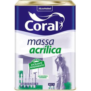 Imagem de Massa Acrílica Coral Coral 25Kg