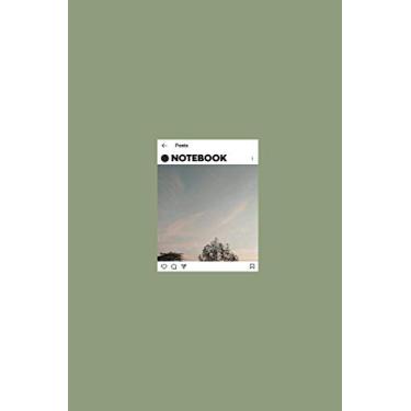 Imagem de Notebook: lined Journal- Instagram Design - Large (6 x 9 inches) - 101 Pages –Chappell Green: Composition Book Perfect bound, Soft Cover - Minimal style