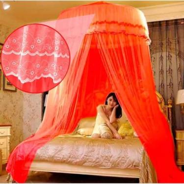Imagem de Mosquiteiro Teto Gigante Com abertura lateral com 13,5 comprimento e 3,8 altura (vermelho)