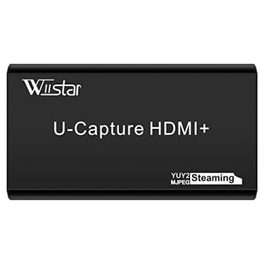 Imagem de Wiistar Placa de captura de videogame 1080P60fps HDMI para USB 3.0 dispositivo de captura de áudio e vídeo com gravação de jogos HDMI Loopout para Windows, Mac OS Linus