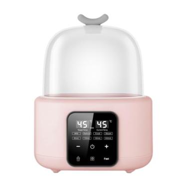 Imagem de Garende Aquecedor de mamadeira para alimentação de bebê com configurações ajustáveis ​​de temperatura LCD Esterilizador e secador de mamadeira Aquecedor de, Rosa
