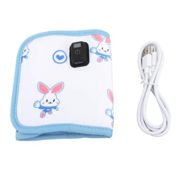 Imagem de Capa de Garrafa de Leite USB de Pelúcia Modelo de Coelho, Display Digital de 21 Velocidades Manga Aquecedora de Garrafa Infantil Com Níveis de Temperatura Ajustáveis ​​para