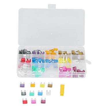 Imagem de Fusível de Lâmina, Fusível de Carro 140 PCS, Mini Kit Sortido Tipo Lâmina Pequena, Fusível Automático de Plástico e Prata, Fusível SUV UTV, Chicotes Elétricos Automotivos