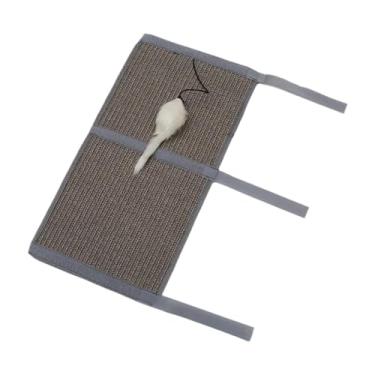 Imagem de Dualoai Gato scratcher esteira chão gato coçar almofada de algodão corda mouse brinquedo gato scratch pad para gatos internos para pólo relaxante jogar,