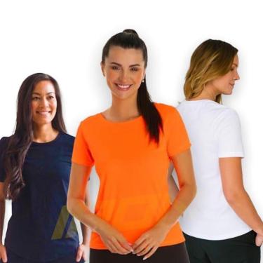 Imagem de Kit 3 Camisetas Blusa Academia Corrida Fitness Feminina POLIAMIDA 226-Unissex