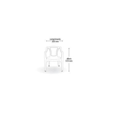 Imagem de Cadeira Poltrona Infantil Princesa Plástica Rosa Arqplast