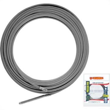 Imagem de Passa Fio Nylon Megatron Com Cabo Aco 15M - MEGACABOS