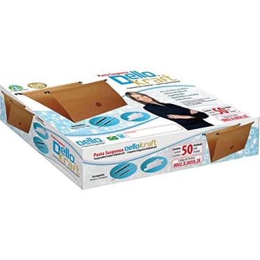 Imagem de Pasta Suspensa Dellokraft Haste Plastica - Caixa com 50, Dello, 0002X.0050.2E, Kraft