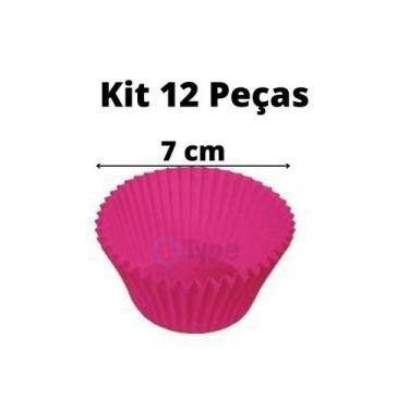 Imagem de 6 Forminhas Silicone Cupcake Mini Forma Bolo Muffin Petit Gateau Cozin